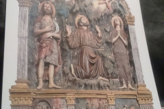 Kunst in Sargiano: Der Heilige Franziskus erhält das Stigma
