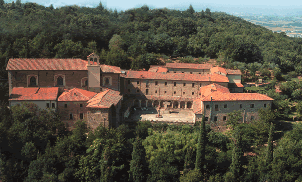 Das Kloster von Sargiano, Hauptsitz des Zentrum des Menschen und Schule der Spiritualität